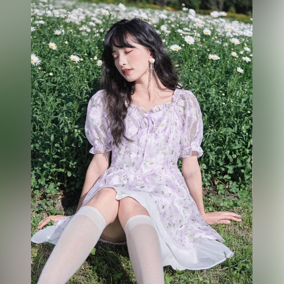 Dresses & Skirts - Ledin purple flower dress DISCONTINUED